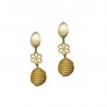 Boucles d'oreilles en or végétal – NEW YORK – Biobijou Capim dourado – Sloweco