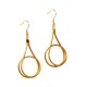 Pendientes oro vegetal – PRAGA – Biojoya Capim dourado – Sloweco