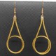 Pendientes oro vegetal – PRAGA – Biojoya Capim dourado – Sloweco