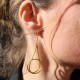 Pendientes oro vegetal – PRAGA – Biojoya Capim dourado – Sloweco