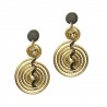 Boucles d'oreilles en or végétal – VENISE – Biobijou Capim dourado – Sloweco