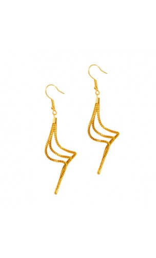 Boucles d'oreilles en or végétal – NAZARÉ – Biobijou Capim dourado – Sloweco