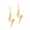 Boucles d'oreilles en or végétal – NAZARÉ – Biobijou Capim dourado – Sloweco