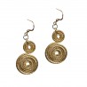 Boucles d'oreilles en or végétal – IGUAZÚ – Biobijou Capim dourado – Sloweco