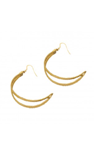 Boucles d'oreilles en or végétal – HOLLYWOOD – Biobijou Capim dourado – Sloweco