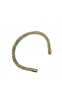 Brazalete de oro vegetal –  LA HABANA – Azul – Biojoya Capim dourado – Sloweco