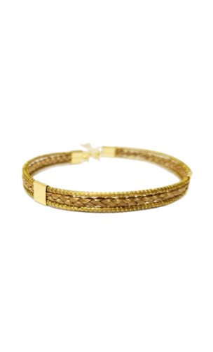 Pulsera de oro vegetal – MACARENA – Biojoya Capim dourado – Sloweco