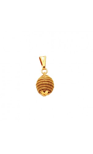 Pendentif en or végétal – NEW YORK  – Biobijou Capim dourado – Sloweco