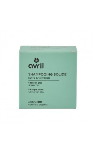 Champú sólido ecológico saponificado en frío - cabello graso - Avril - 100G