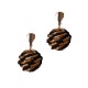 Pendientes oro vegetal – PARADISE - Negro – Biojoya Capim dourado – Sloweco