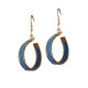 Boucles d'oreilles en or végétal – VINICUNCA - Turquoise – Biobijou Capim dourado – Sloweco