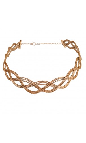 Collier en or végétal – WAIMAKARIRI – Biobijou Capim dourado – Sloweco