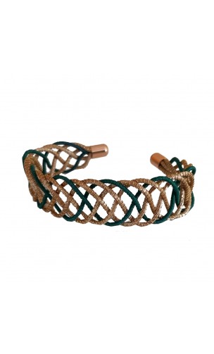 Brazalete de oro vegetal – YUCATAN – Biojoya Capim dourado – Sloweco