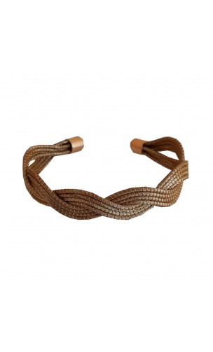 Brazalete de oro vegetal – PAPUA – Oro – Biojoya Capim dourado – Sloweco