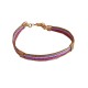 Bracelet semi-rigide en or végétal - VINICUNCA - Violet et rose - Biobijou Capim dourado – Sloweco