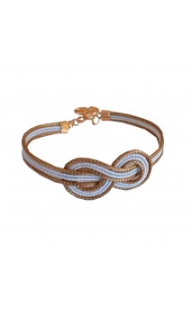 Bracelet en or végétal – IBIZA - Blanc – Biobijou Capim dourado – Sloweco