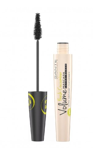 Máscara de pestañas ecológica Negra Fresh Volume Extreme - SANTE - 10 ml.