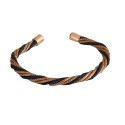 Brazalete de oro vegetal –  LA HABANA – Negro – Biojoya Capim dourado – Sloweco