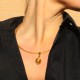 Collier en or végétal – NIL NEW YORK  – Biobijou Capim dourado – Sloweco