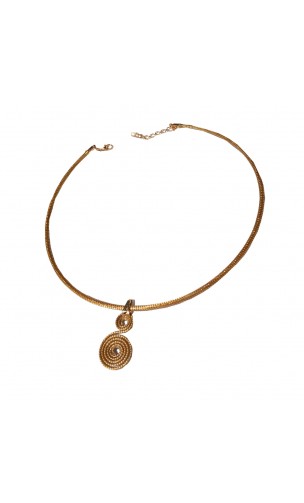 Collier en or végétal – NIL IGUAZÚ  – Biobijou Capim dourado – Sloweco