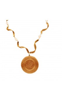 Collier or végétal – NAMIBIE – Biobijou Capim dourado – Sloweco