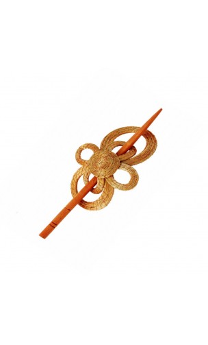 Barrette à cheveux Capim dourado – BEGONIA – Longueur x Largeur – Sloweco