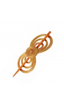 Barrette à cheveux Capim dourado – NÉNUPHAR – 13cm x 5,4cm – Sloweco