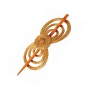 Barrette à cheveux Capim dourado – NÉNUPHAR – 13cm x 5,4cm – Sloweco