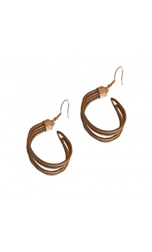 Boucles d'oreilles en or végétal – HOLLYWOOD – Biobijou Capim dourado – Sloweco