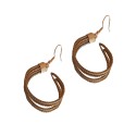 Boucles d'oreilles en or végétal – HOLLYWOOD – Biobijou Capim dourado – Sloweco