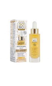 Sérum bio anti-âge Global Précieux Argan - SO'BiO étic - 30 ml.