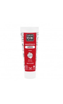 Dentifrice BIO pour enfant - Premières dents - Fraise - NaturaBIO Cosmetics - 75 ml.