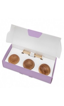 Set 3 bolas de madera aromáticas - Difusor de aceites esenciales - TAOASIS