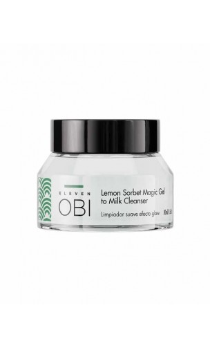 Nettoyant Doux BIO effet GLOW - Lotus Centella - Lemon sorbet Magic Gel to Milk - ELEVEN OBI - 50 ml.