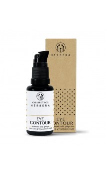 Contorno de Ojos BIO - Hialurónico Gingko Café - Arrugas Ojeras Bolsas - HERBERA - 30 ml.