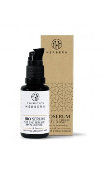 Sérum Antiox BIO - Vitamin C + E + Ferulic + Hyaluronic - Oil Free - Peau Mixte Grasse -  HERBERA - 30 ml.