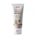 Lotion solaire BIO - MANGUE - Bebés Adultos - SPF50 - Wooden Spoon - 100 ml.