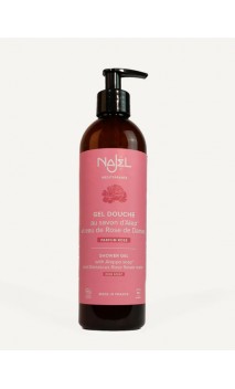 Gel douche  - Savon d'Alep liquide BIO - Rose de Damas - Najel - 500 ml.