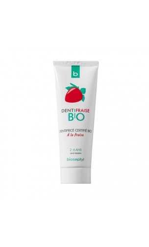 Dentifrice Bio Pour Enfants 2 6 Ans Sans Fluor Fraise Bioseptyl 50 Ml Bioferta