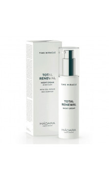 Crema de Noche natural Total Renewal Radiante - Time Miracle - Zinc Abedul Ácido hialurónico - MÁDARA - 50 ml.