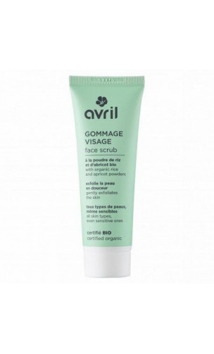 Gommage visage - Poudre de riz & Noyaux d'abricot bio - Avril - 50 ml.